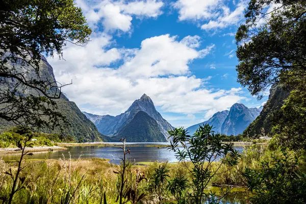 Milford Sound, Ulusal Park Fjordland, Güney Adası, Yeni Zelanda, Okyanusya