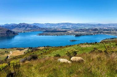 Wanaka Gölü, Wanaka Kasabası, Otago, Güney Adası, Yeni Zelanda, Okyanusya