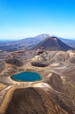 Tongariro Ulusal Parkı, Kuzey Adası, Yeni Zelanda, Okyanus manzarası