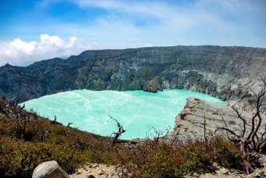 Volkan Kawah Ijen, Banyuwangi, Ada Java, Endonezya, Güneydoğu Asya