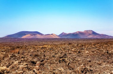 Timanfaya Ulusal Parkı, Lanzarote Adası, Kanarya Adaları, İspanya, Avrupa