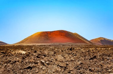 Caldera Colorada, Lanzarote Adası, Kanarya Adaları, İspanya, Avrupa