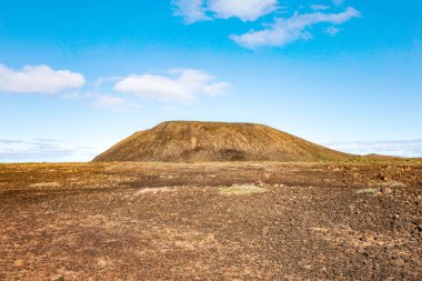 Montana de la Caldera, Ada Lobos, Kanarya Adaları, İspanya, Avrupa. 