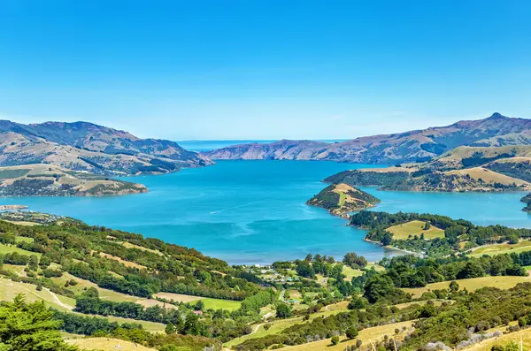 Akaroa Körfezi, Canterbury, Güney Adası, Yeni Zelanda, Okyanusya