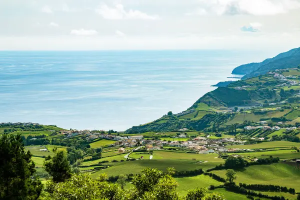 Faial da Terra Köyü, Sao Miguel Adası, Azores, Portekiz, Avrupa.