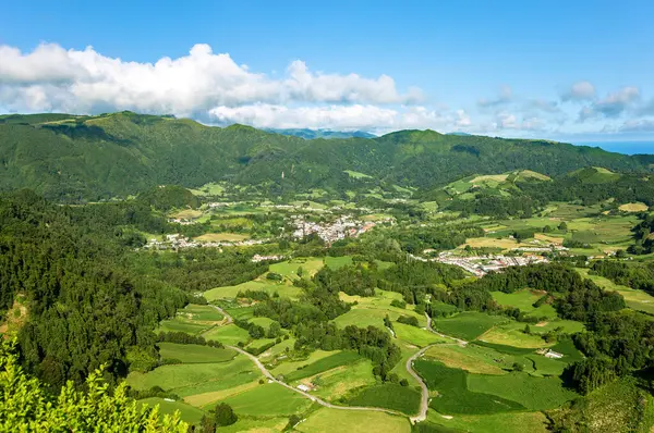 Furnas, Sao Miguel Adası, Azores, Acores, Portekiz, Avrupa 'ya bakın..
