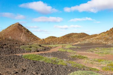 Lobos Adası, Kanarya Adaları, İspanya ve Avrupa 'da yürüyüş parkuru. 