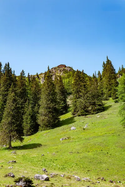 Dağ kulübesi, Berchtesgadener Toprakları, Bavyera, Almanya, Avrupa