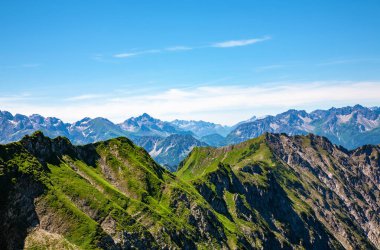 Allgau Alpleri, Oberstdorf, Bavyera, Almanya, Avrupa