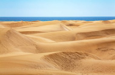 Kum tepeleri, Maspalomalar, Gran Kanaryası, Kanarya Adaları, İspanya