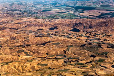 Hilly manzarası, Canterbury, Güney Adası, Yeni Zelanda, Okyanusya