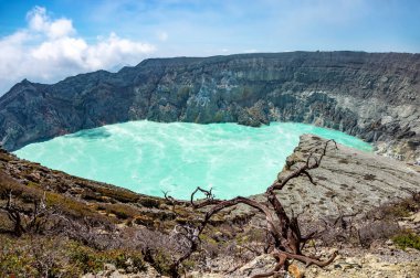 Volkan Kawah Ijen, Banyuwangi, Ada Java, Endonezya, Güneydoğu Asya