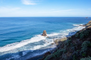 Tenerife Adası 'nın kuzey kıyısı, Kanarya Adaları, İspanya, Avrupa