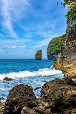 Tembeling Plajı, Ada Nusa Penida, Endonezya, Güneydoğu Asya