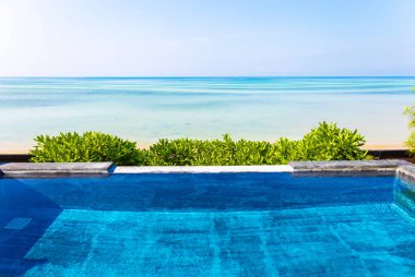 Yüzme havuzu, Nathon Sahili, Ko Samui Adası, Güneydoğu Tayland