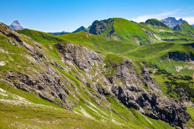 Allgau Alpleri, Oberstdorf, Bavyera, Almanya, Avrupa