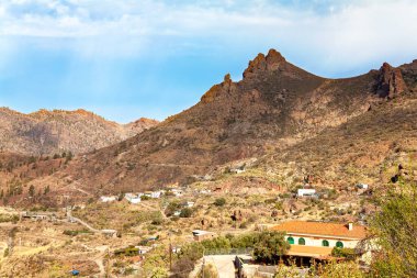 Dağ köyü, Ada Gran Kanaryası, Kanarya Adaları, İspanya, Avrupa