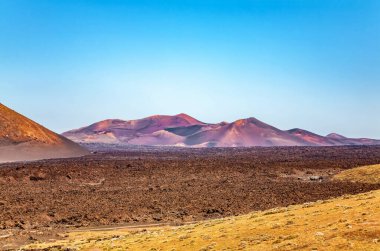 Timanfaya Ulusal Parkı, Lanzarote Adası, Kanarya Adaları, İspanya, Avrupa
