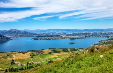 Wanaka Gölü, Wanaka Kasabası, Otago, Güney Adası, Yeni Zelanda, Okyanusya