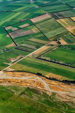 Methven, Canterbury, Güney Adası, Yeni Zelanda, Okyanusya yakınlarındaki tarım alanları
