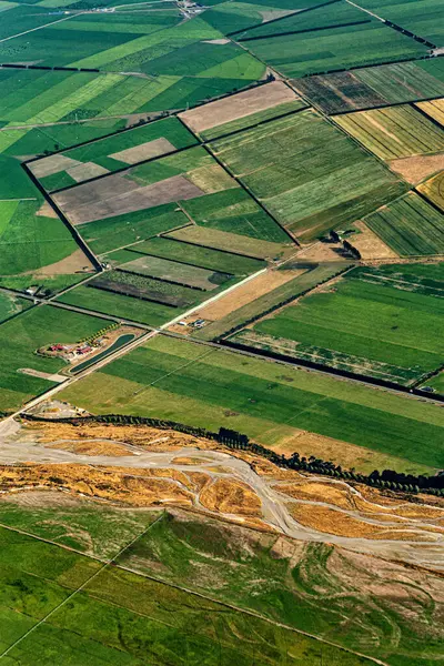 Methven, Canterbury, Güney Adası, Yeni Zelanda, Okyanusya yakınlarındaki tarım alanları