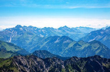 Allgau Alpleri, Oberstdorf, Allgau Alpleri, Bavyera, Almanya, Avrupa