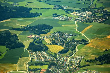 Yerleşim alanları, Almanya ve Avrupa 'nın havadan görüşü