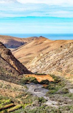 Mirador Risco de las Penas Bakış açısı, Fuerteventura, Kanarya Adaları, İspanya, Avrupa. 
