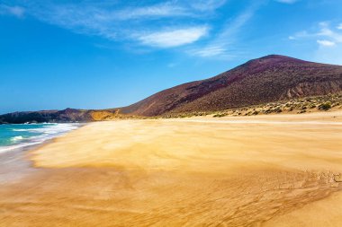 Playa las Conchas, La Graciosa Adası, Lanzarote, Kanarya Adaları, İspanya, Avrupa