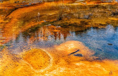 Sanatçı Paleti, Orakei Korako Parkı, Taupo, Kuzey Adası, Yeni Zelanda, Okyanusya