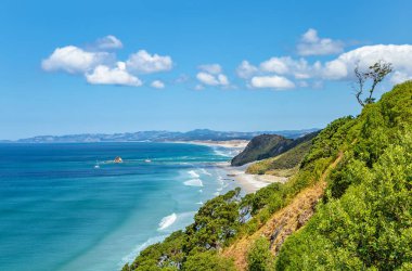 Mangawhai Heads Sahili, Kuzey Adası, Yeni Zelanda, Okyanusya. 