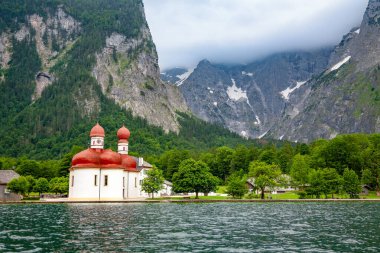 St. Bartholomae Kilisesi, Koenigssee, Berchtesbahçıvan Toprakları, Yukarı Bavyera, Almanya, Avrupa