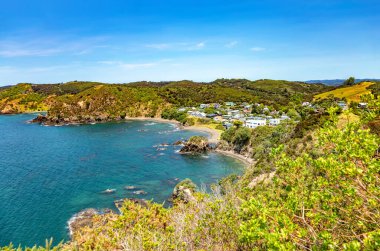 Rocky Körfezi Rezervi, Russell, Kuzey Adası, Yeni Zelanda, Okyanusya. 