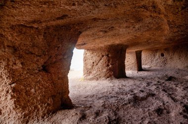 Mağaralar Cuevas de Quatro Puertas, Ada Gran Kanaryası, Kanarya Adaları, İspanya, Avrupa