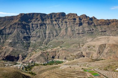 Dağ Gölü La Sorrueda, Santa Lucia de Tirajana, Gran Kanaryası, Kanarya Adaları, İspanya