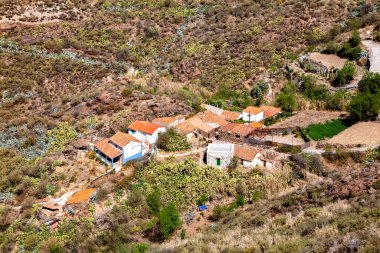 Dağ yerleşimi, Ada Gran Kanaryası, Kanarya Adaları, İspanya, Avrupa