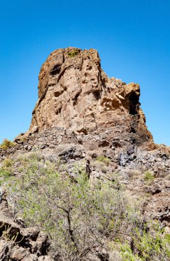 Rock Roque Bentaiga, Ada Gran Kanaryası, Kanarya Adaları, İspanya, Avrupa