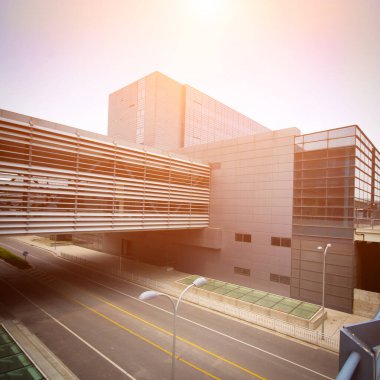 Şangay Çin 'de Megacity Otoyolu.