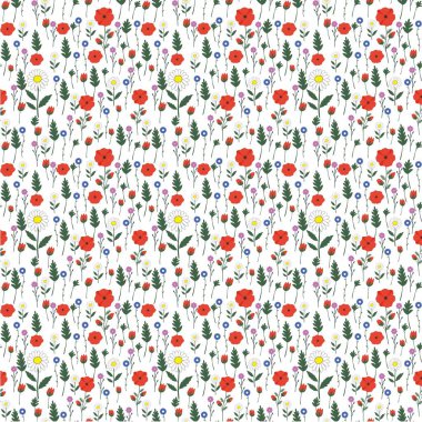 Kusursuz desenli, çiçek açan yumuşak, dekoratif arka planda.