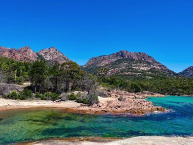 Balayı Koyu, Freycinet Ulusal Parkı, Tazmanya, Avustralya 