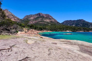 Balayı Koyu, Freycinet Ulusal Parkı, Tazmanya, Avustralya 