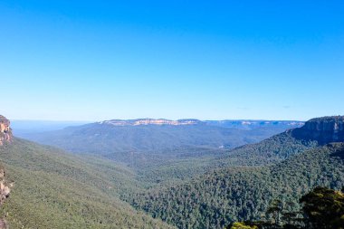 Üç kız kardeş rock, Blue Mountain Ulusal Parkı, Sydney, New South Wales, Avustralya 