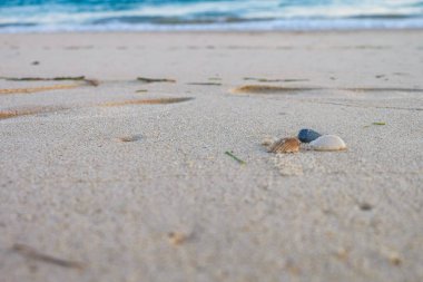 Kuzey Stradbroke Adası, Cleveland, Brisbane, Queensland, Avustralya 'da güzel bir gün doğumu gökyüzü 
