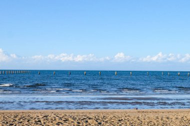 Shorncliffe iskelesi, iskele, sahil ve kıyı manzarası, QLD