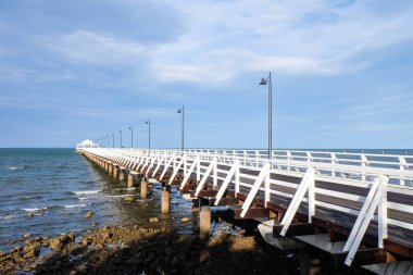 Shorncliffe iskelesi, iskele, sahil ve kıyı manzarası, QLD