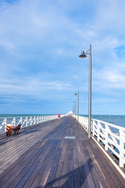 Shorncliffe iskelesi, iskele, sahil ve kıyı manzarası, QLD