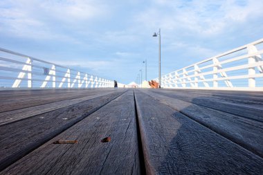 Shorncliffe iskelesi, iskele, sahil ve kıyı manzarası, QLD