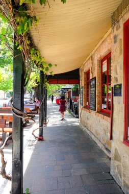 Hahndorf, Güney Avustralya, Adelaide, Alman köyündeki dükkanlar ve binalar 