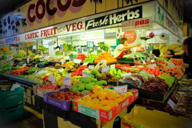 Adelaide CBD şehir fotoğrafı yürüyüşü, merkez market, Güney Avustralya, Avustralya