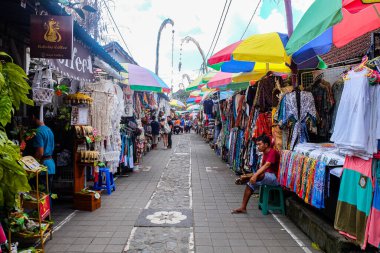 Ubud sanat pazarı, Bali, Endonezya 